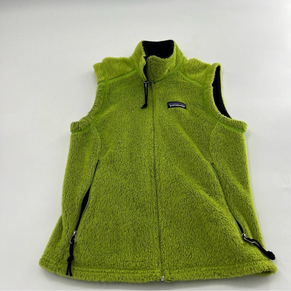 Patagonia Lime Green Fleece Vest